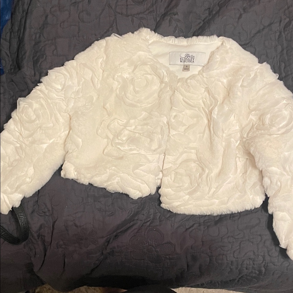 Girls Cream dressy Jacket